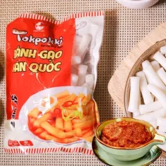 Bánh gạo Topokki vị cay 500g Yopokki Hàn Quốc kèm nước sốt- hkfoods - đồ ăn vặt k