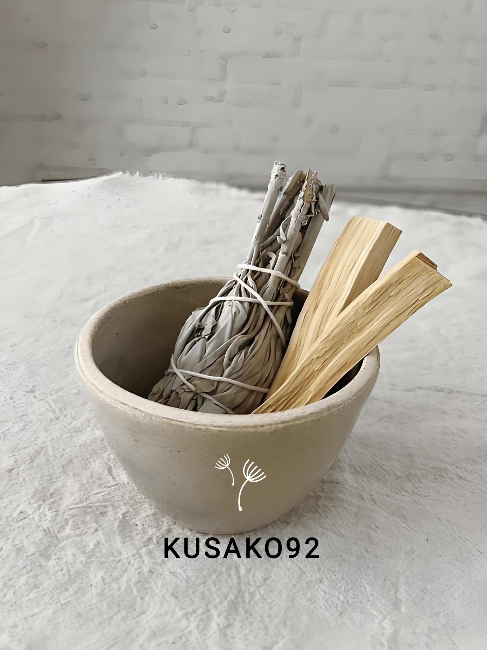 (Sỉ và Lẻ) Bó Xô Thơm Trắng/ White Sage/ Lá Sage Thanh Tẩy Không Gian Kusako92 (chuẩn Nam California)