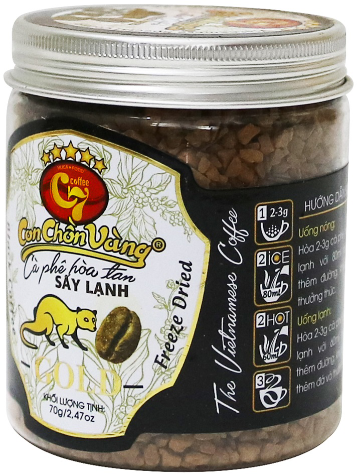 Combo 2 hũ ( 140g ) - Cà Phê Hòa Tan Sấy Lạnh