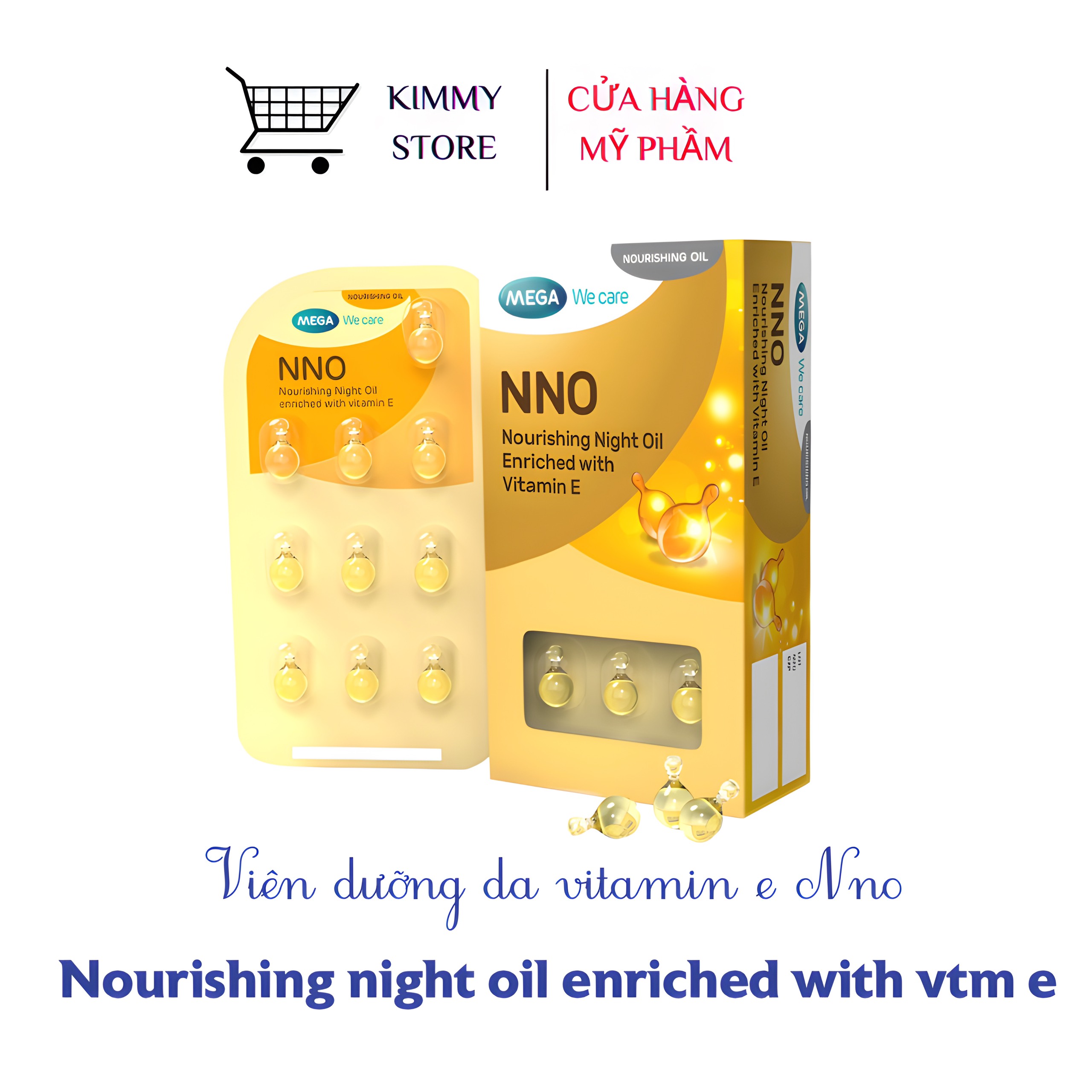 Combo vĩ 10 viên vitamin e NNO dưỡng da