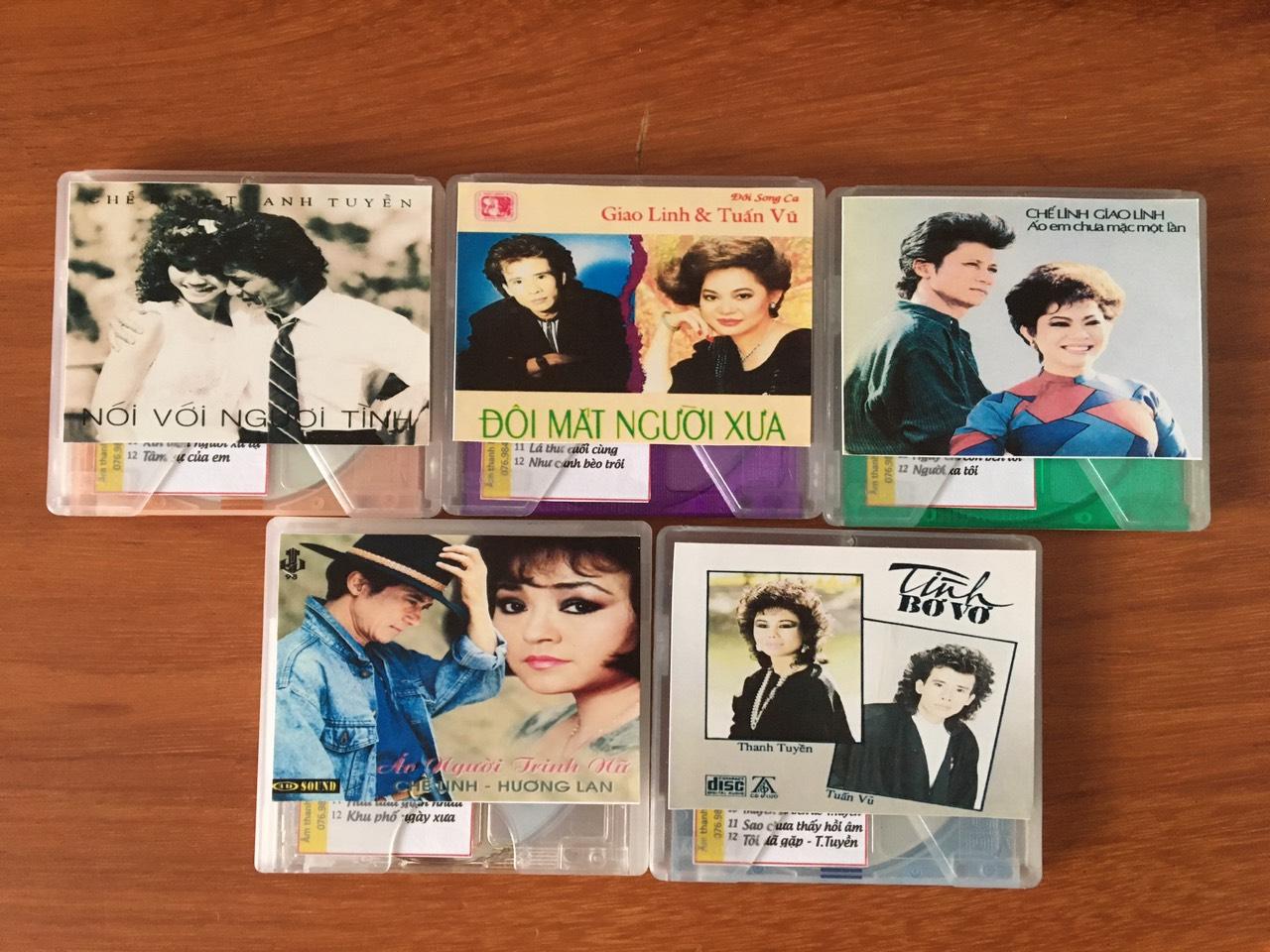 [MDCD] Bộ 5 Đĩa MD Nhạc Vàng Song ca huyền thoại - Đĩa MD Mini Disc Nhạc Vàng