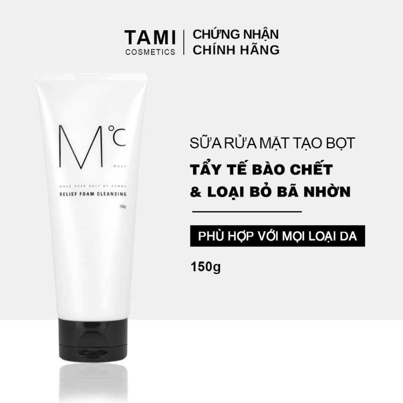 Sữa rửa mặt nam loại bỏ bã nhờn MdoC Relief Foam Cleansing TM-MRM03 nhập khẩu