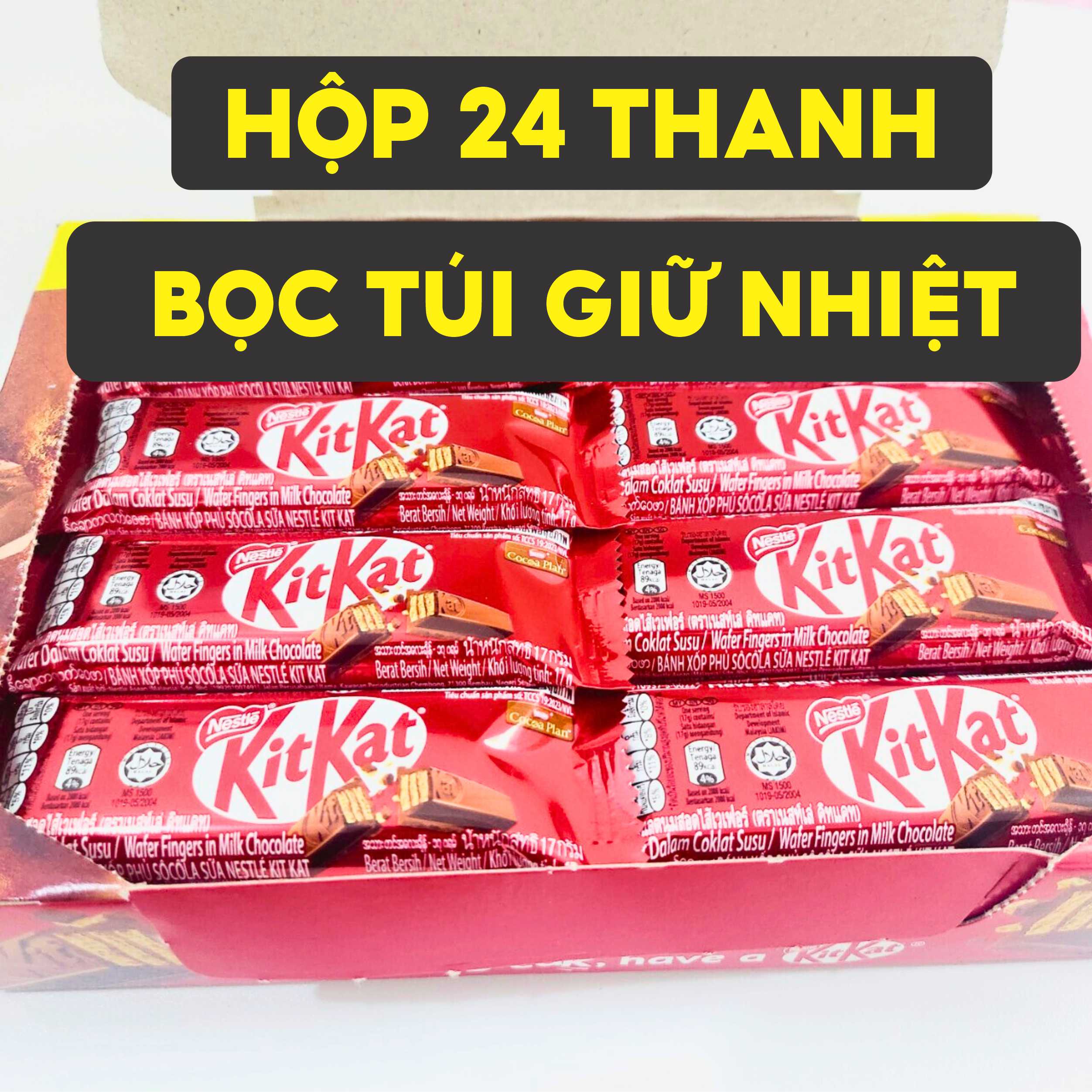 KITKAT Socola hộp 48 thanh x 17g date 05.2025