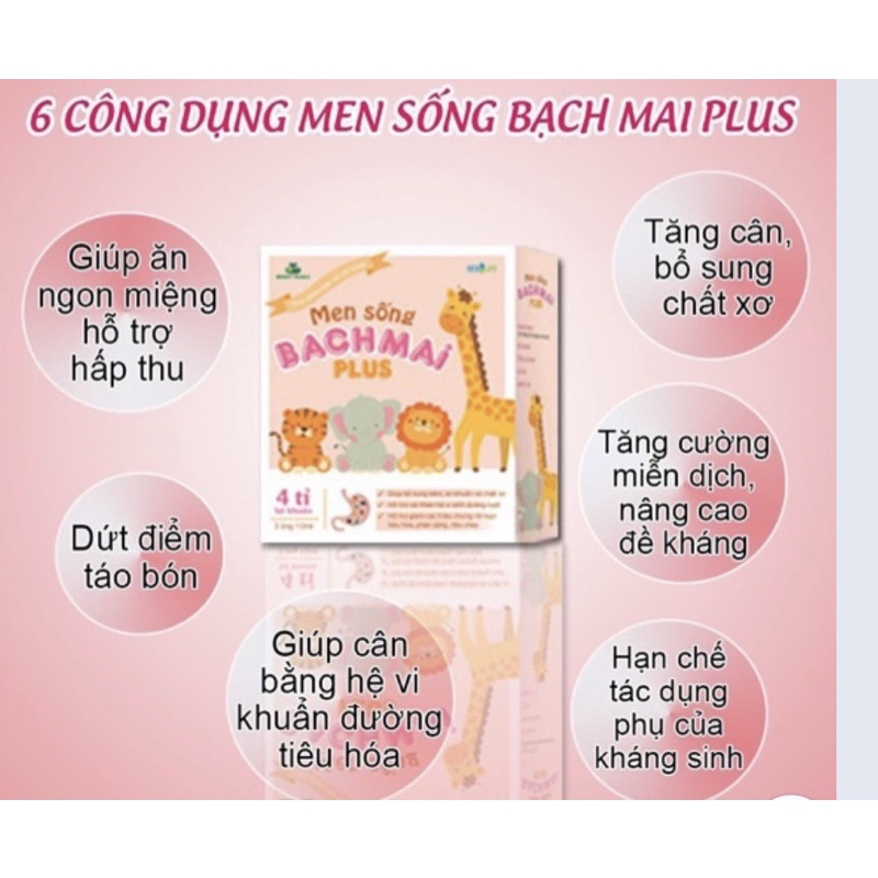 Men Sống Bạch Mai Plus 150ml [15 ống x 10ml] mẫu mới nhất