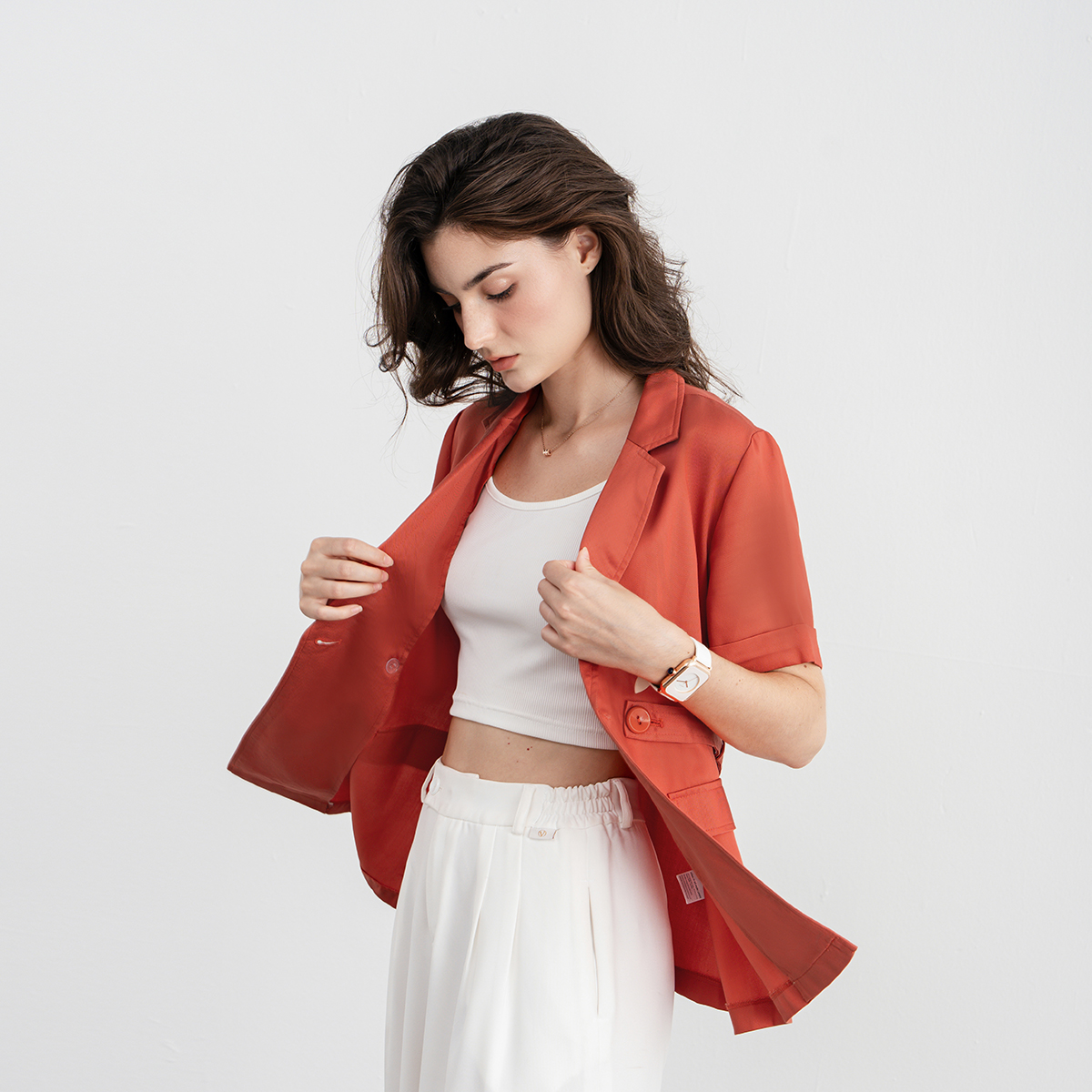 Áo 2 Dây Lamer Croptop D61R23H002
