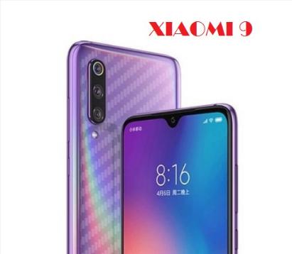 Miếng dán mặt lưng vân cacbon xiaomi mi 9