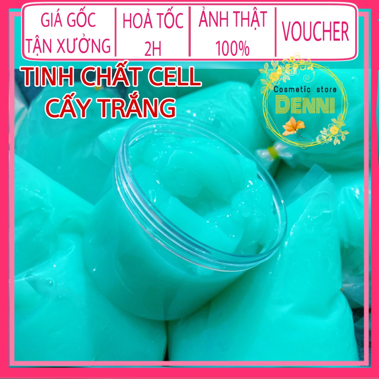 [Hcm]Lẻ hủ 500gr tinh chất cell cấy trắng xanh
