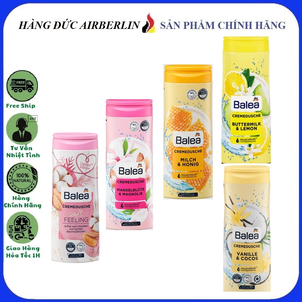 [Hàng Đức chính hãng.HN] SỮA TẮM CỦA ĐỨC BALEA{hangducairberlin}