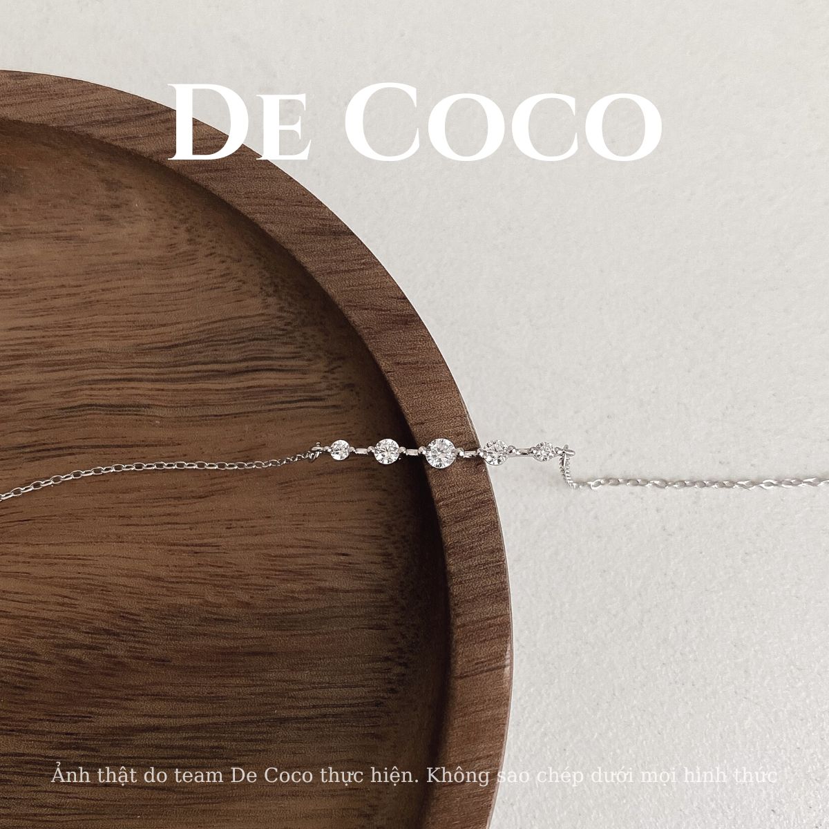 Vòng tay bạc 925 đính đá Hazel De Coco