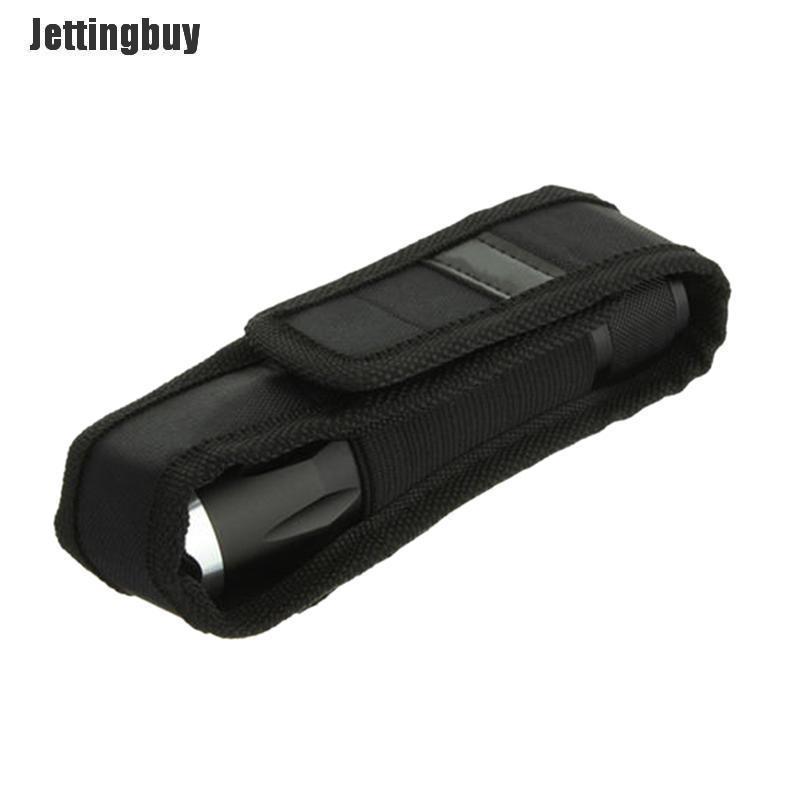 Led Flashlight Torch Lamp Light Holster Holder Carry Case Belt Pouch Nylon  14.5cm