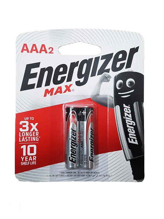 Pin AAA Energizer E92BP2 (Pin Đũa, Pin Điều Khiển) Chính Hãng Vỉ 2 Viên