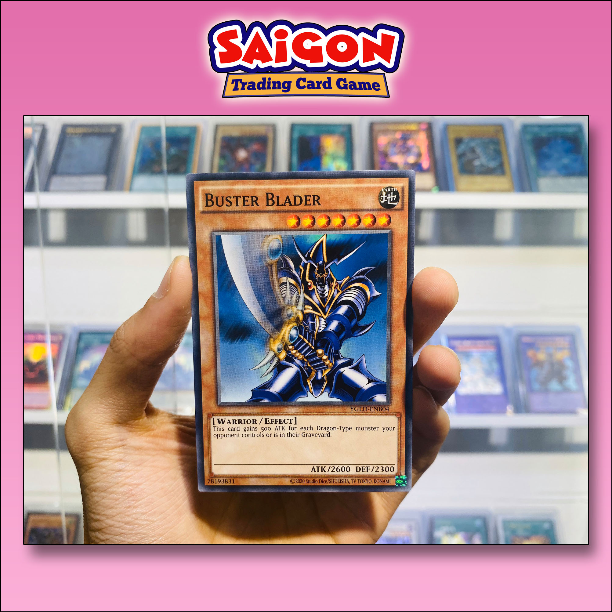Thẻ bài yugioh mã ygld-enb04 - buster blader - common - unlimited edition