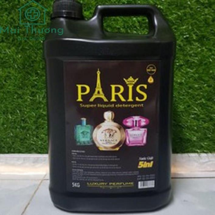 1 Thùng 4 Can Nước Giặt Paris 5000ml Siêu Thơm