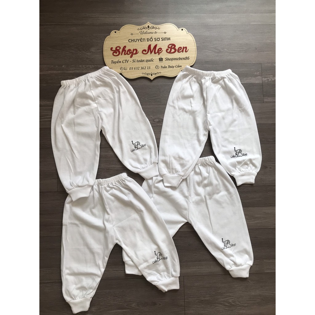 [HCM]Quần dài màu trắng 100% cotton