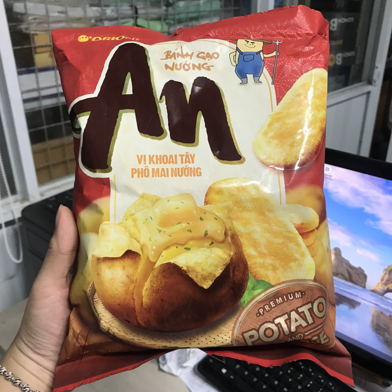 [HCM]Bánh gạo nướng vị tảo biển  / vị tự nhiên Orion An