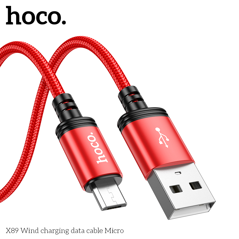 Cáp sạc nhanh hoco X89 đầu micro hàng chính hãng