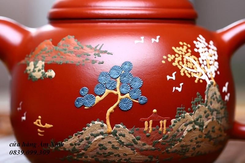 Ấm Tử Sa Nghi Hưng Liên Tử 180 ml (Đại Hồng Bào)