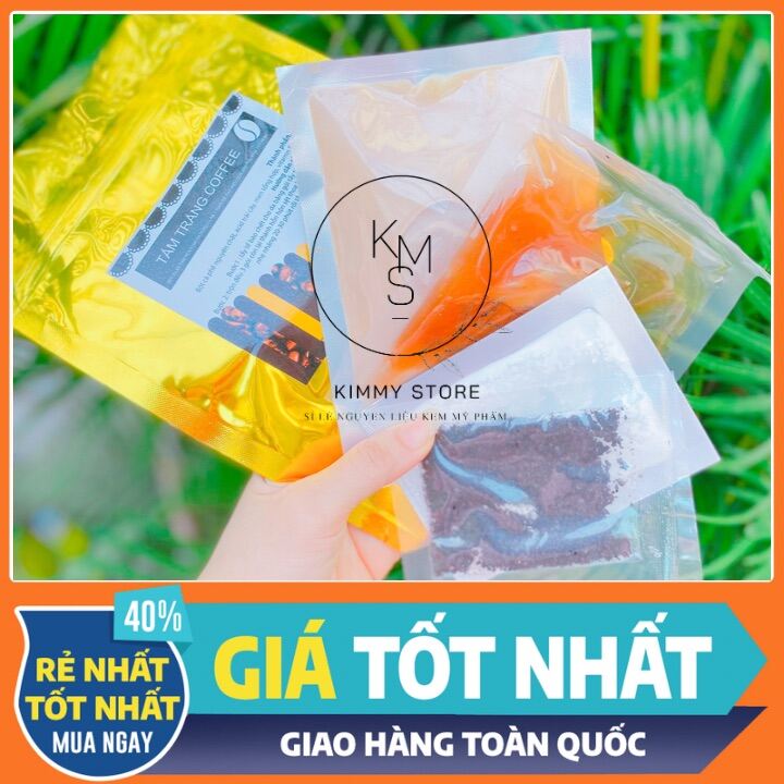 Combo 1 set tắm trắng coffee cà phê vỏ vàng