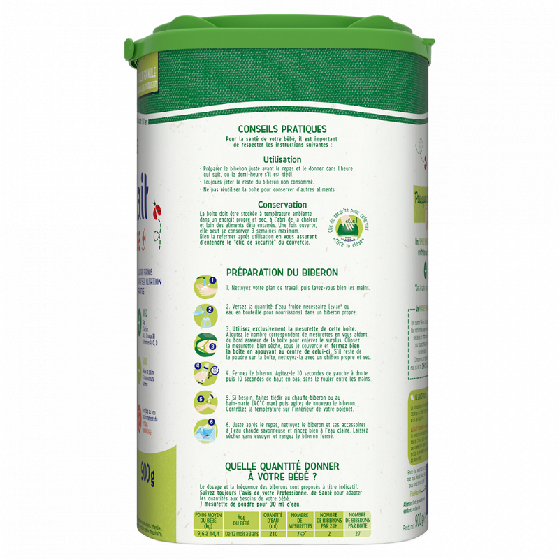 Sữa Bledilait hãng Bledina Pháp 900g đủ số 1,2,3