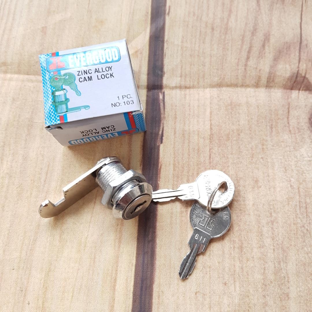 KHÓA TỦ EV TRỤC NGẮN 2.5CM