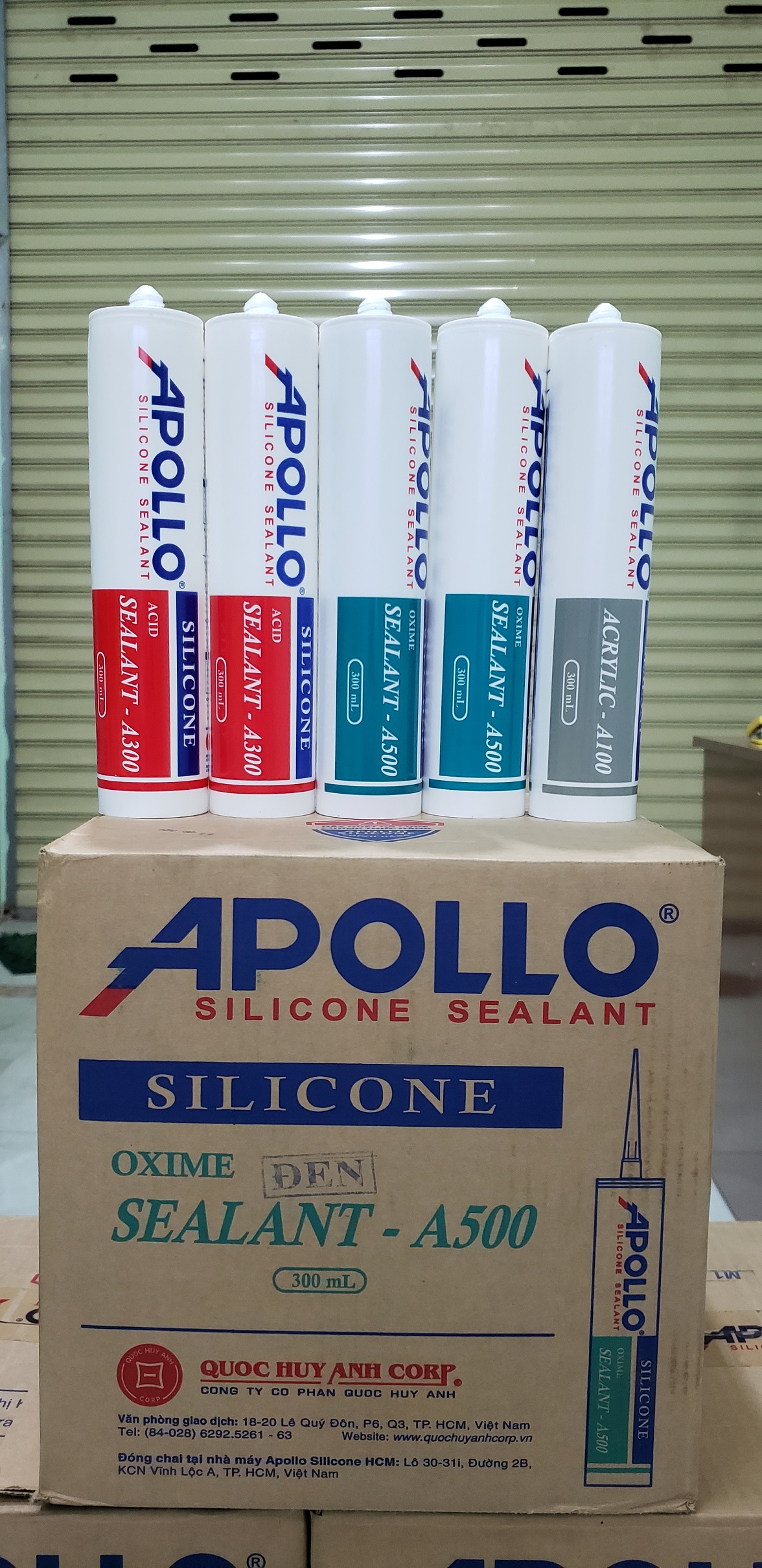 1 Thùng (25 chai) keo silicone A300 APOLLO (Hàng chính hãng)