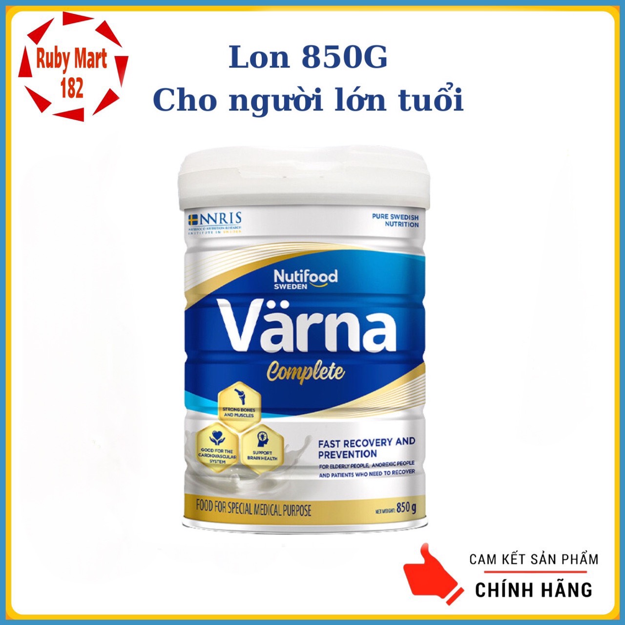 Sữa Bột Nutifood Varna Complete Lon 850g