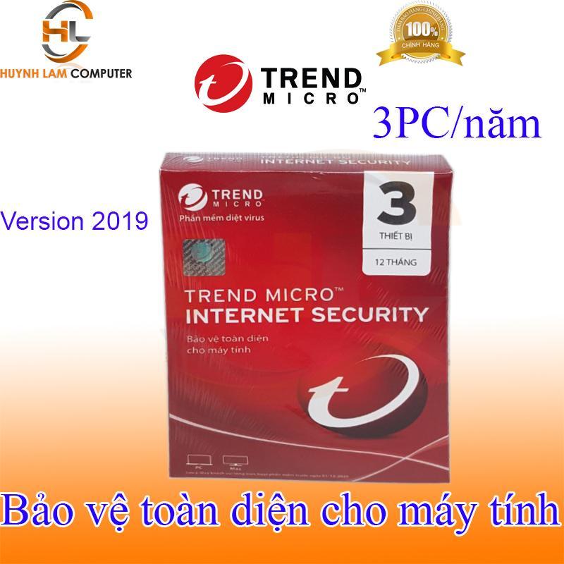 Bảng giá Phần mềm diệt virus internet Trend Micro 3pc/năm 2019 hãng phân phối Phong Vũ