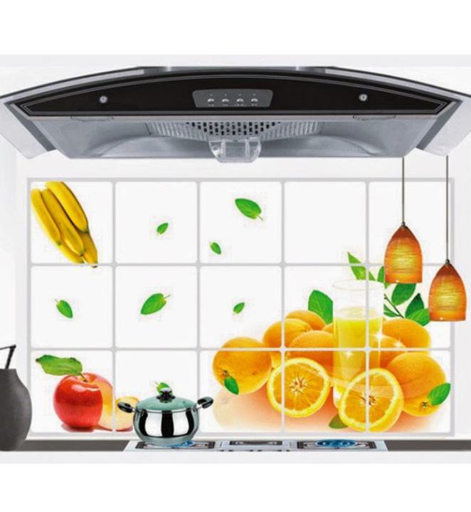 Miếng dán bếp giấy dán bếp chống dầu mỡ Decal giấy dán tường