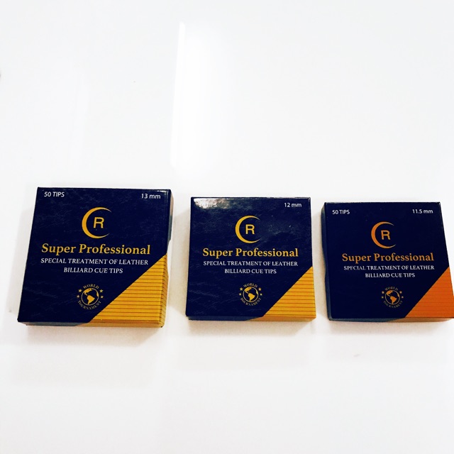 [ Bán lẻ viên ] Đầu cơ bida cao cấp R Super Professional 11.5;12;13mm