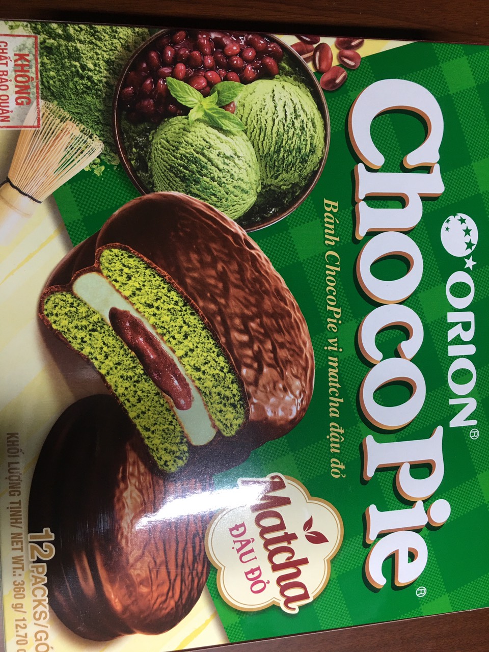 [HCM]bánh chocopie maccha 12p dale