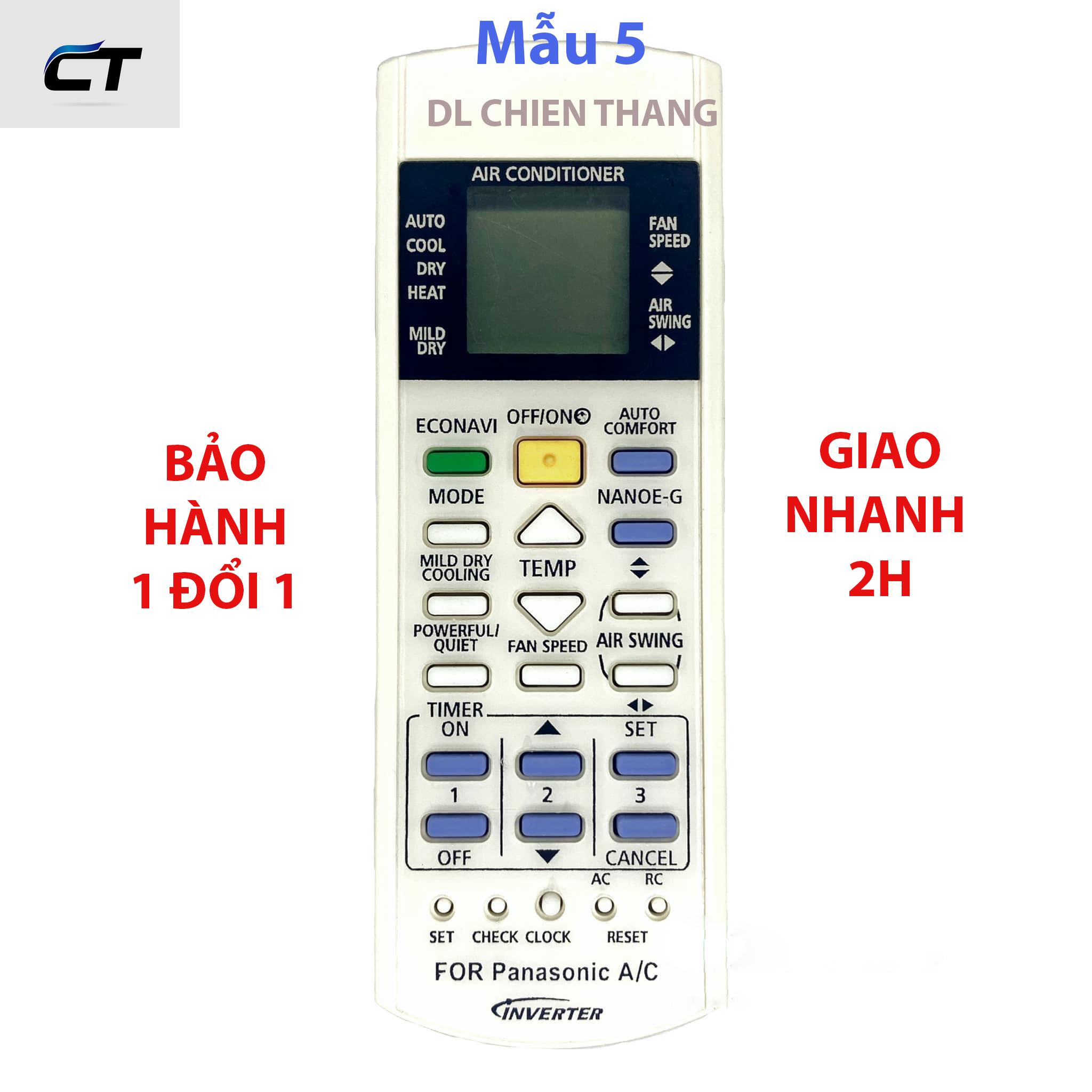 Remote dành cho máy lạnh Panasonic chọn mẫu