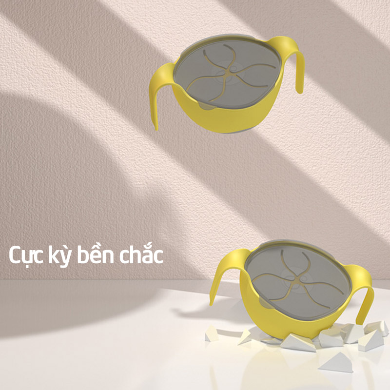 Bát ăn dặm Misuta 3 chức năng có ống hút