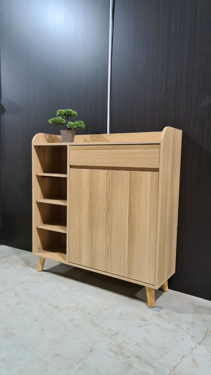 Kệ tủ giày chân gỗ dài 1m 100 cm