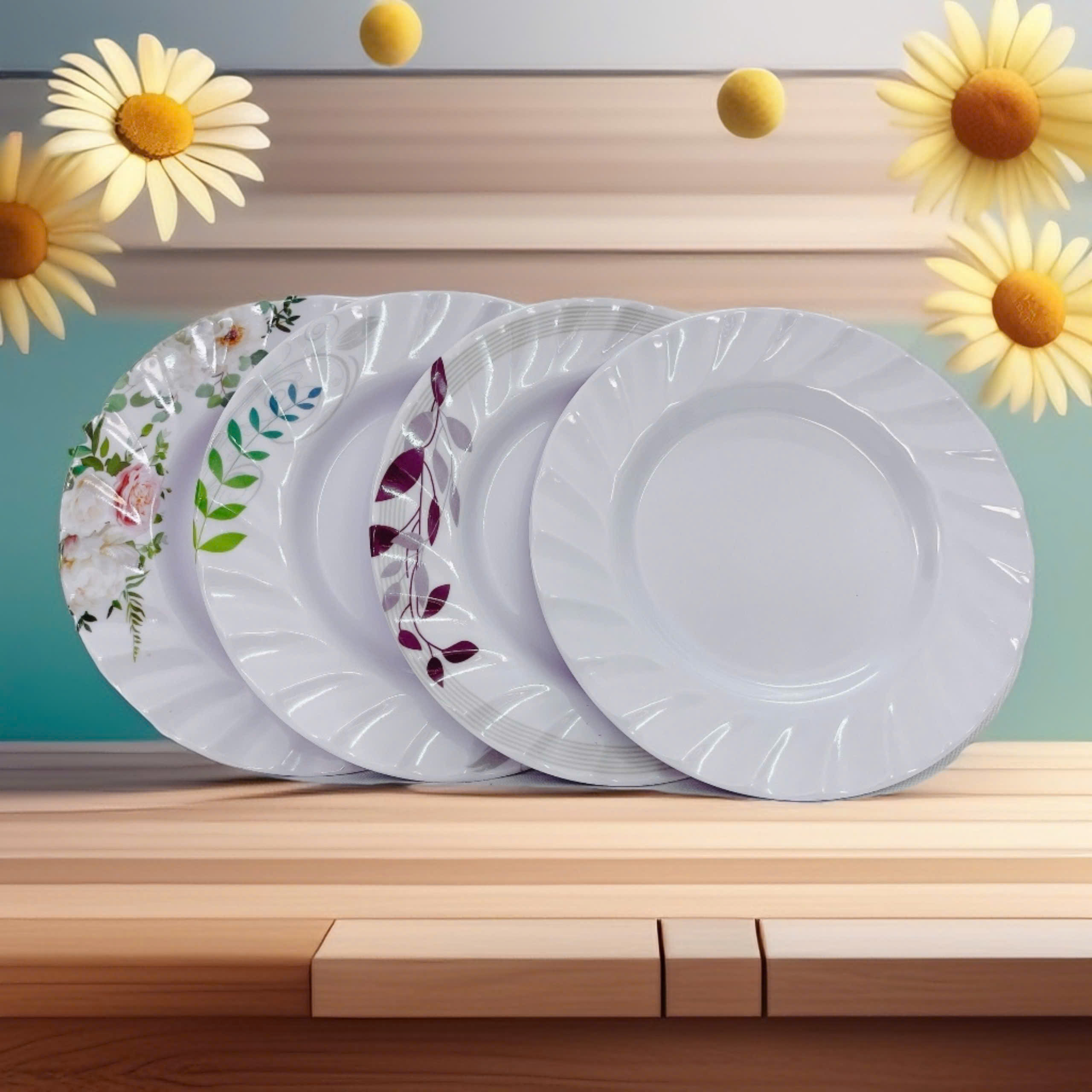 Dĩa 7 Cạn Xoắn Melamine 2107 ( 17,8cm x 17,8cm )