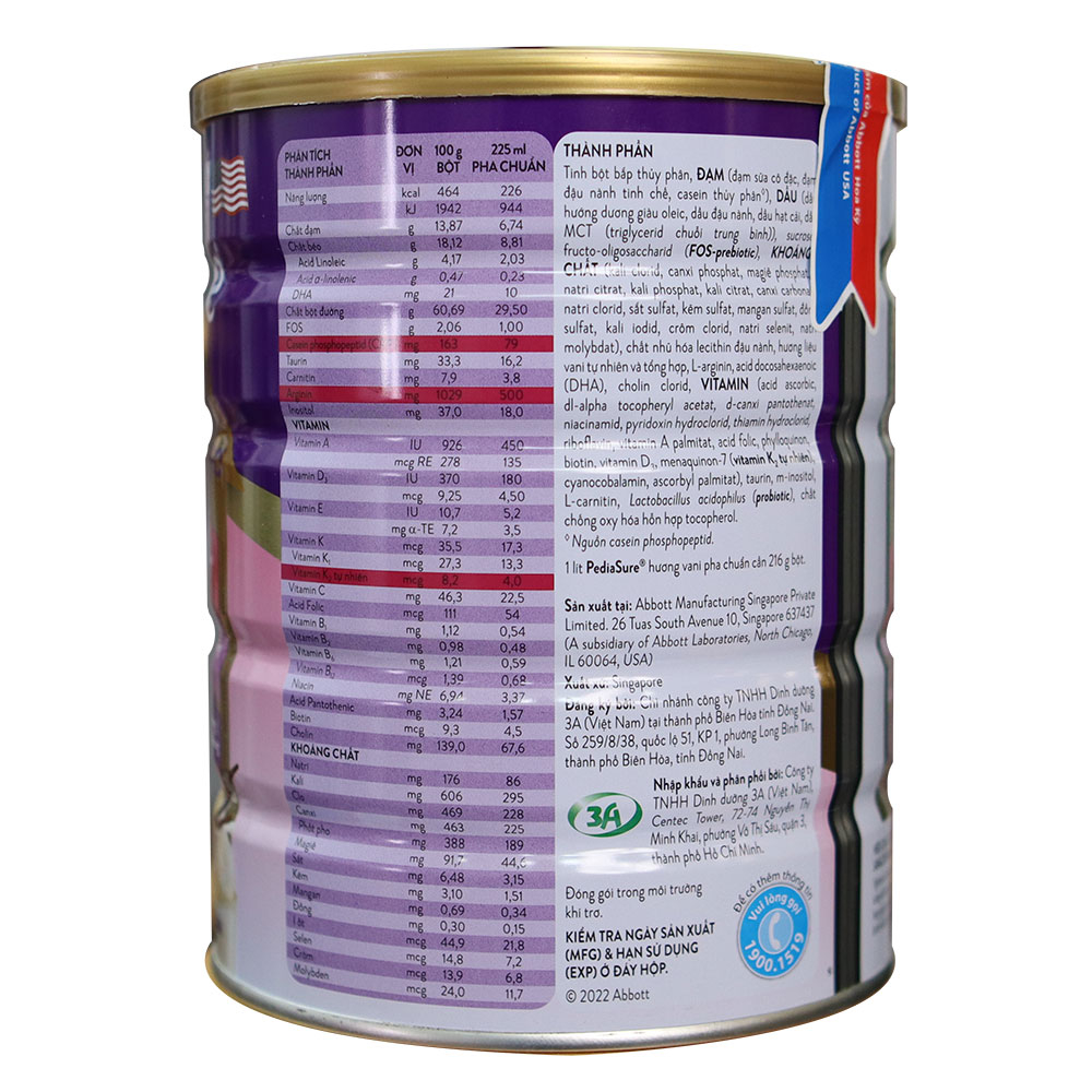 [Chính Hãng] Sữa Pediasure BA 850g [Date 2026]