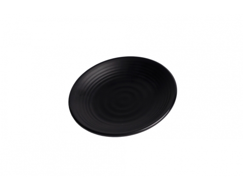 [HCM]Đĩa Nhựa Melamine Đen Nhám 22cm