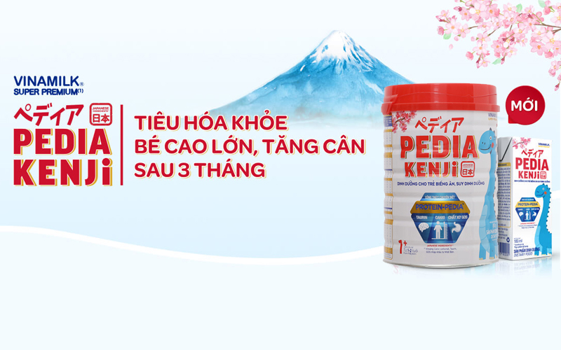 Sữa bột Pedia Kenji 1+, 2+ 850g [Dành cho trẻ biếng ăn nhẹ cân]....: