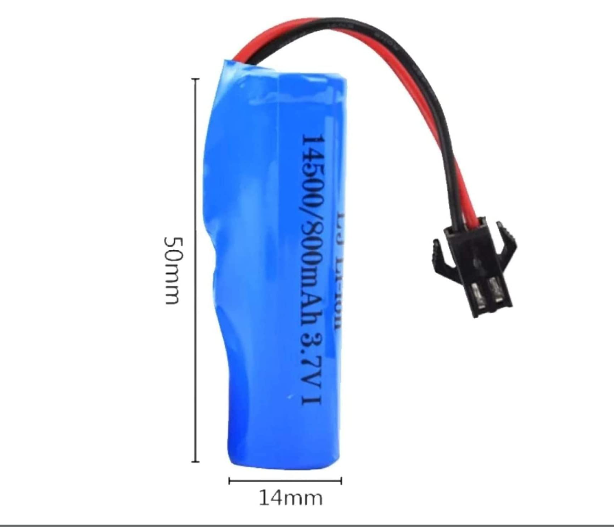 Pin sạc 3.7v 800mah xả 10c 14500 đồ chơi xe điều khiển pin tốt
