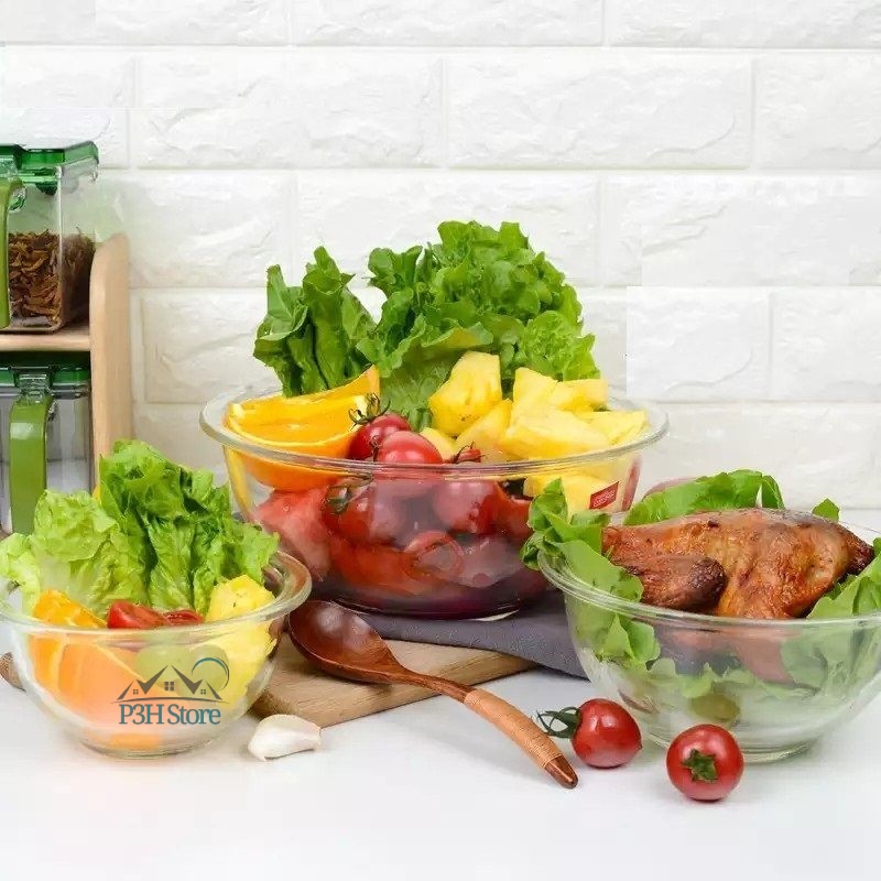 Lock&Lock Heat-Resistant Glass Bowl with Many Capacities