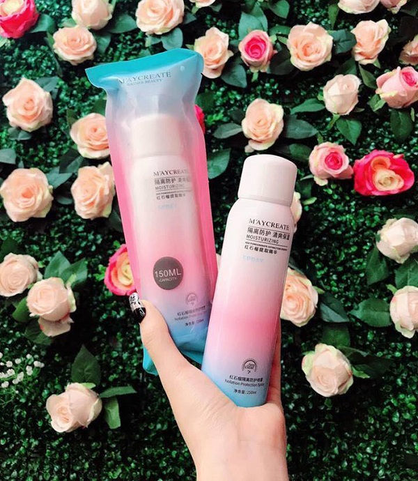 Xịt Chống Nắng Maycreate Moistuirizing Spray Nội Địa Trung