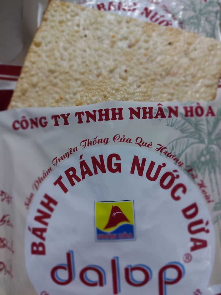 combo 10 gói bánh tráng nướng nước cốt dừa Dalop Bình Định