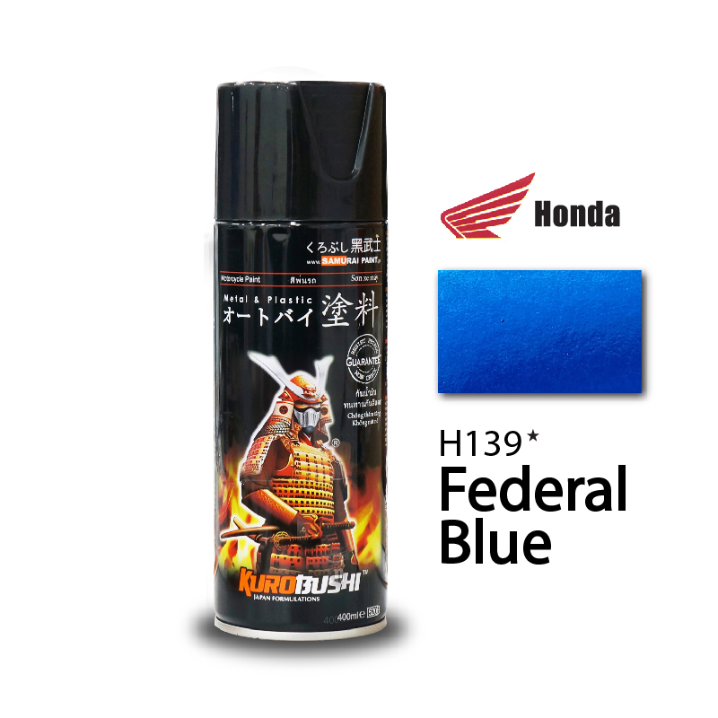 Sơn xịt xe máy Samurai H139* MÀU XANH FEDERAL