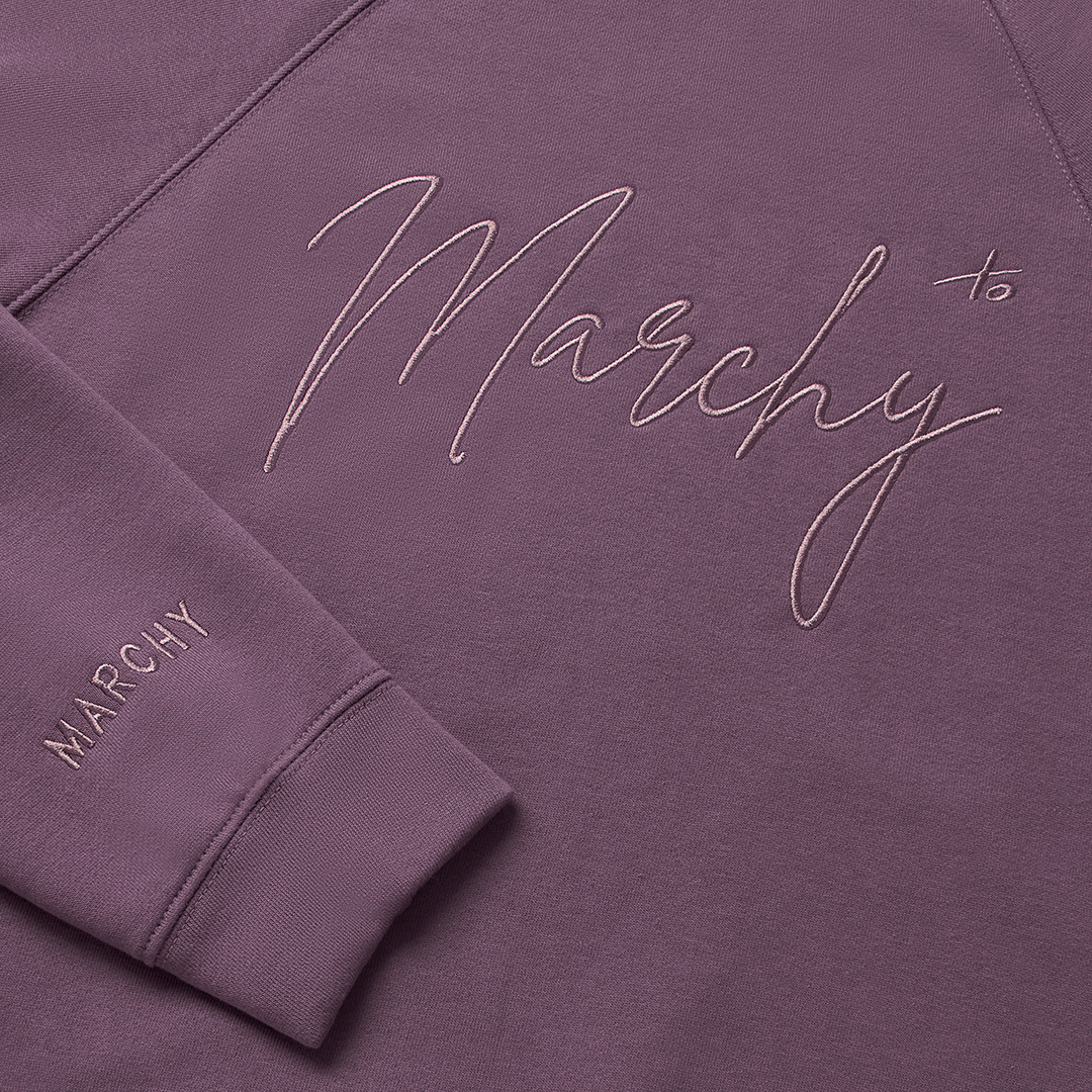 MARCHY - Script Sweater - Áo tay dài dành cho nam nữ - Áo giữ ấm thời trang, phong cách trẻ trung