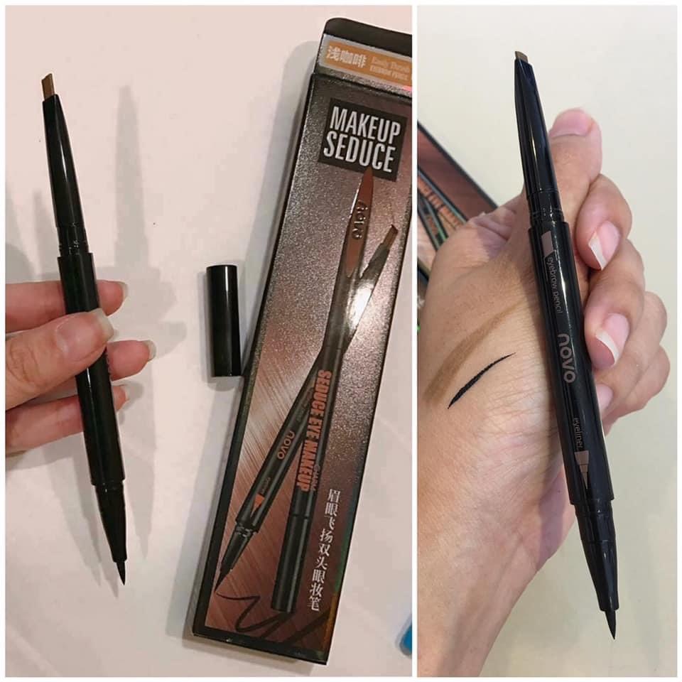 Chì kẻ mày 2 in 1 novo makeup seduce