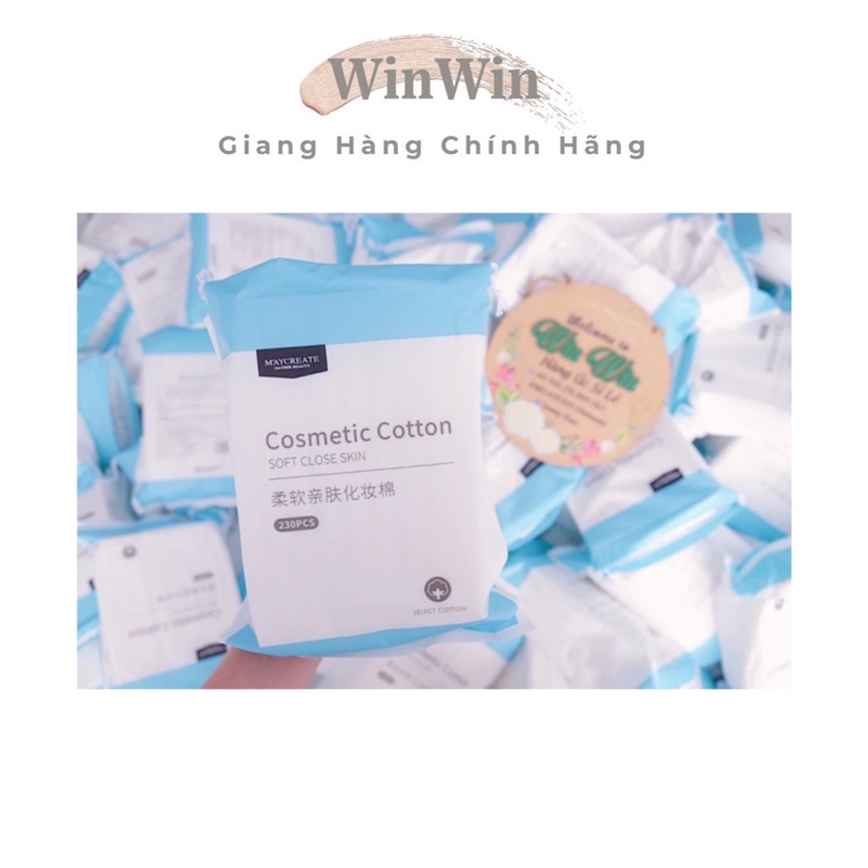 Bông tẩy trang MayCreate 230 miếng 1 túi