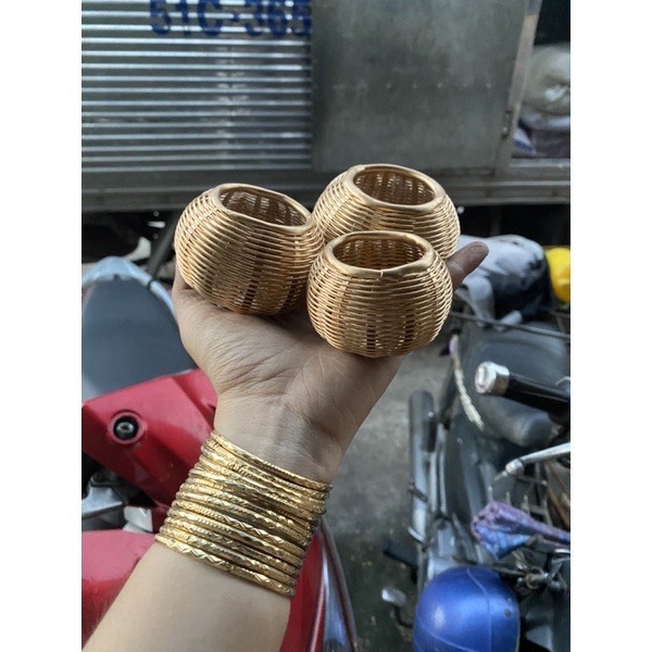 Rọ cước đựng thức ăn cho chim cu gáy
