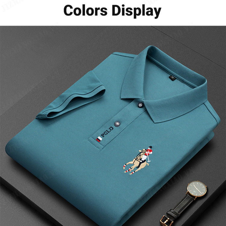 Fine Quality Polo Tee with Embroidered Logo for Men