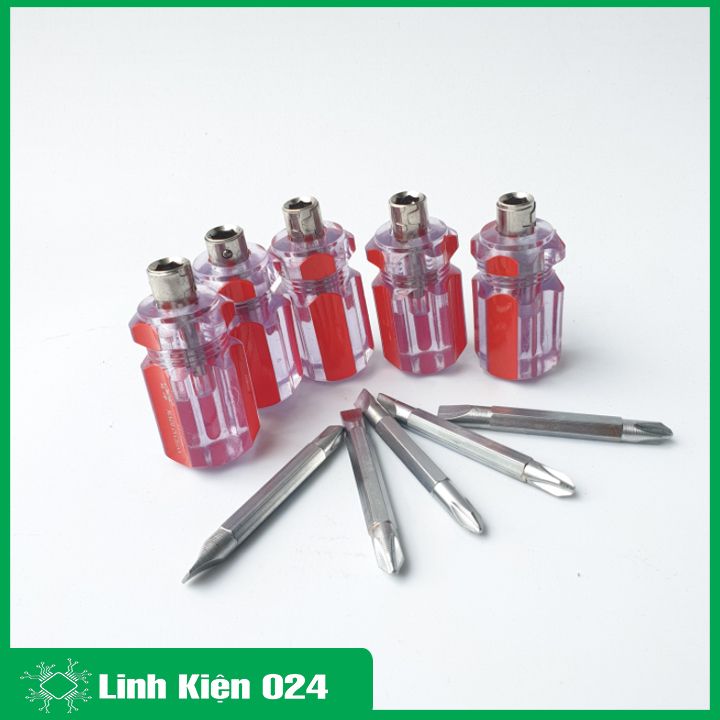 Tua vít lùn 2 đầu (1 đầu 2 cạnh, 1 đầu 4 cạnh) chắc chắn tiện lợi