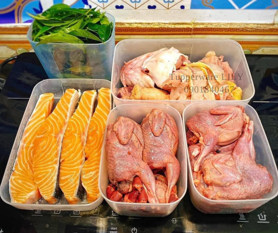 Bộ hộp trữ đông Freezermate Essential tím (Set 7) - Tupperware