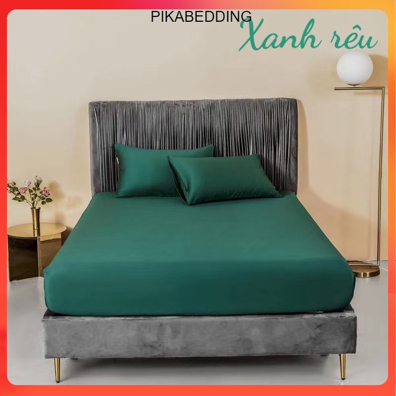 (❣️GIÁ BAY NÓC) Bộ ga gối lụa tencel trơn 60s cao cấp ga giường lụa mát lạnh - nhiều mẫu lựa chọn